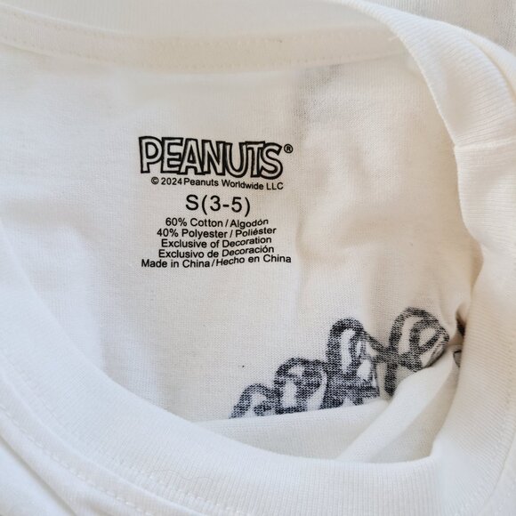 Charlie Brown, Snoopy & Peanuts T-Shirt With Silicone Patches Size: Small - Picture 8 of 8